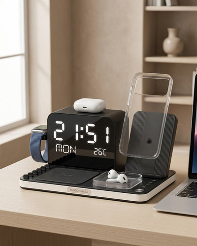 Station de charge en situation sur bureau