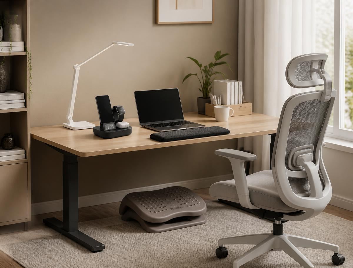 Bureau équipé des produits Maison Alba